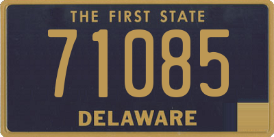DE license plate 71085