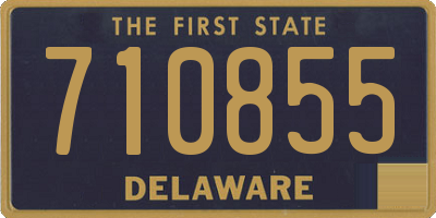 DE license plate 710855