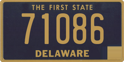 DE license plate 71086