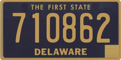 DE license plate 710862