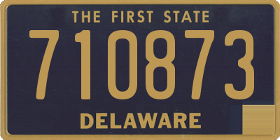 DE license plate 710873