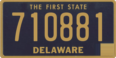 DE license plate 710881