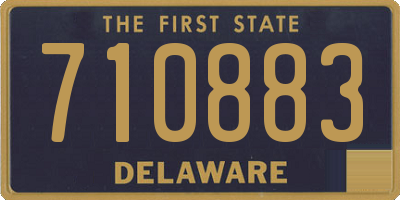DE license plate 710883
