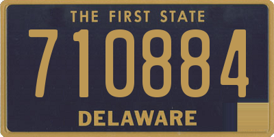 DE license plate 710884