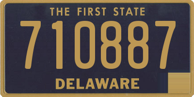 DE license plate 710887