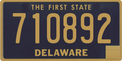 DE license plate 710892
