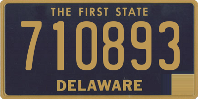 DE license plate 710893
