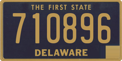 DE license plate 710896