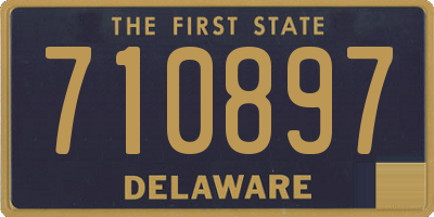 DE license plate 710897