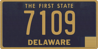 DE license plate 7109