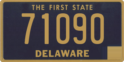 DE license plate 71090