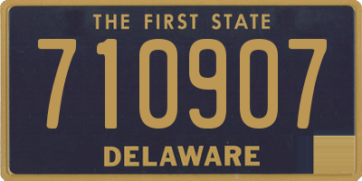 DE license plate 710907