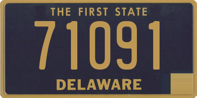 DE license plate 71091