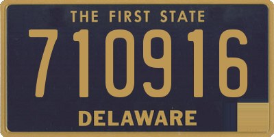 DE license plate 710916