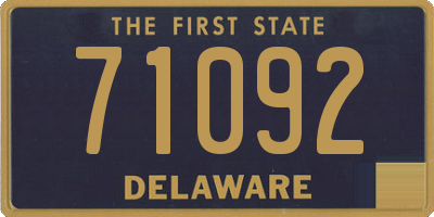 DE license plate 71092