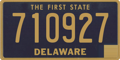 DE license plate 710927