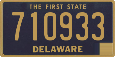DE license plate 710933