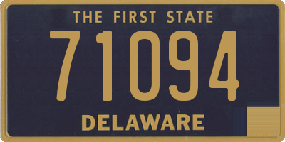 DE license plate 71094