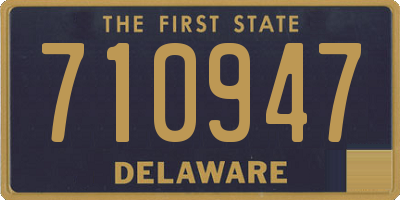 DE license plate 710947