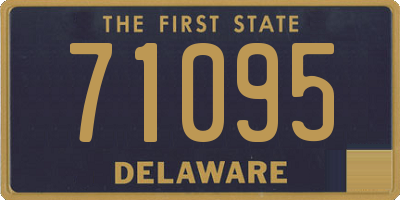 DE license plate 71095