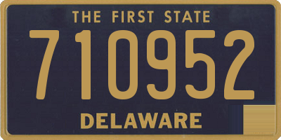 DE license plate 710952
