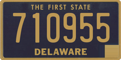 DE license plate 710955