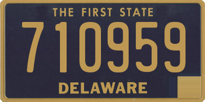 DE license plate 710959