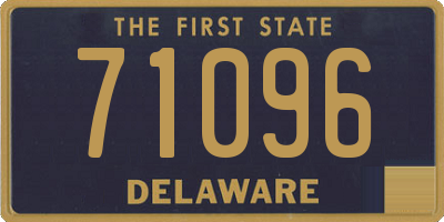 DE license plate 71096