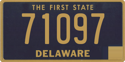 DE license plate 71097