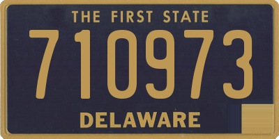 DE license plate 710973