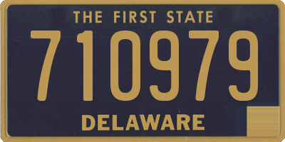 DE license plate 710979