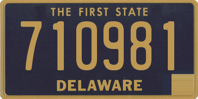 DE license plate 710981