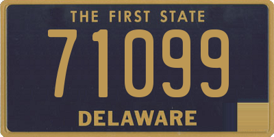 DE license plate 71099