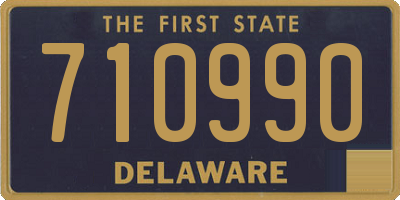DE license plate 710990