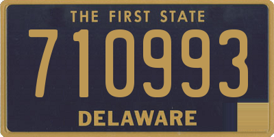 DE license plate 710993