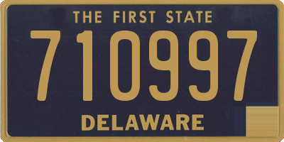 DE license plate 710997