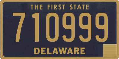 DE license plate 710999