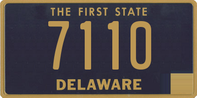 DE license plate 7110