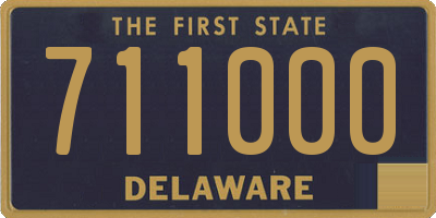 DE license plate 711000