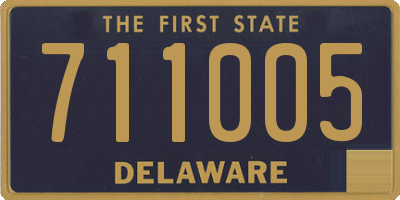DE license plate 711005