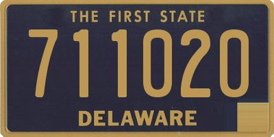 DE license plate 711020