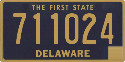 DE license plate 711024