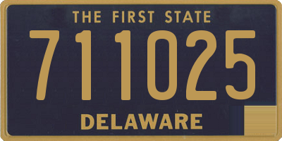 DE license plate 711025