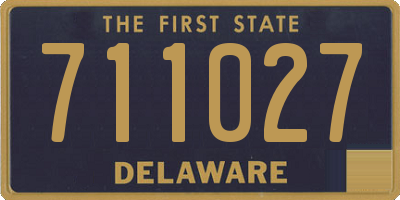 DE license plate 711027