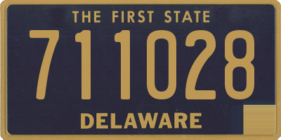 DE license plate 711028