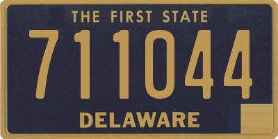 DE license plate 711044