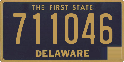 DE license plate 711046