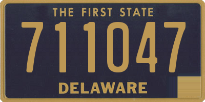 DE license plate 711047