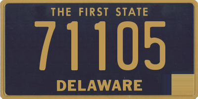 DE license plate 71105