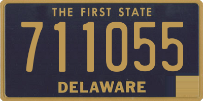 DE license plate 711055